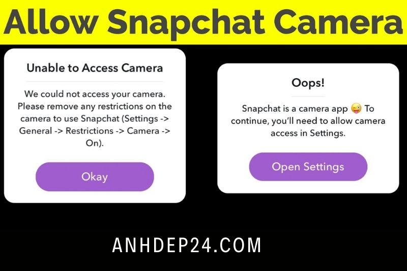 How To Fix 'Snapchat Is A Camera App' Error