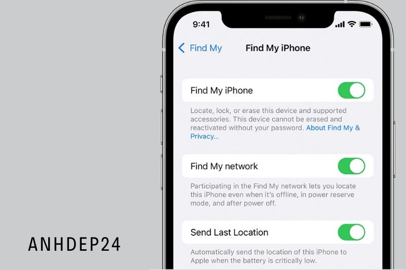 1. Find My iPhone can be set up on your paired iPhone.