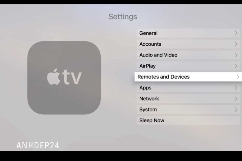 1. Go to the Settings menu on your Apple TV by using the remote control.