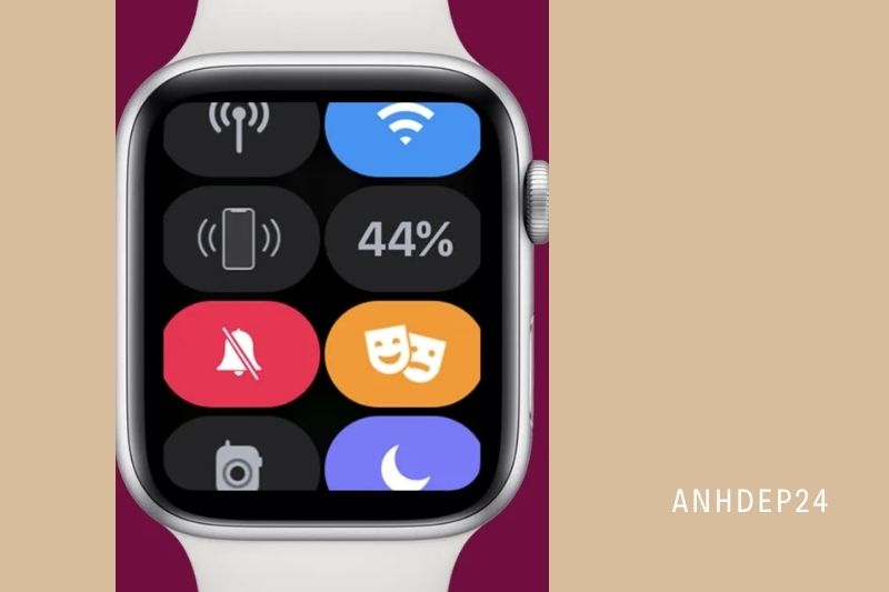 1. Open the Control Center by swiping up on your watch.