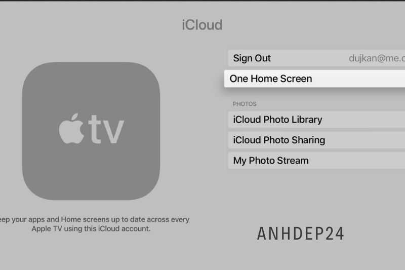 1. Select Settings from the Apple TV's home screen.