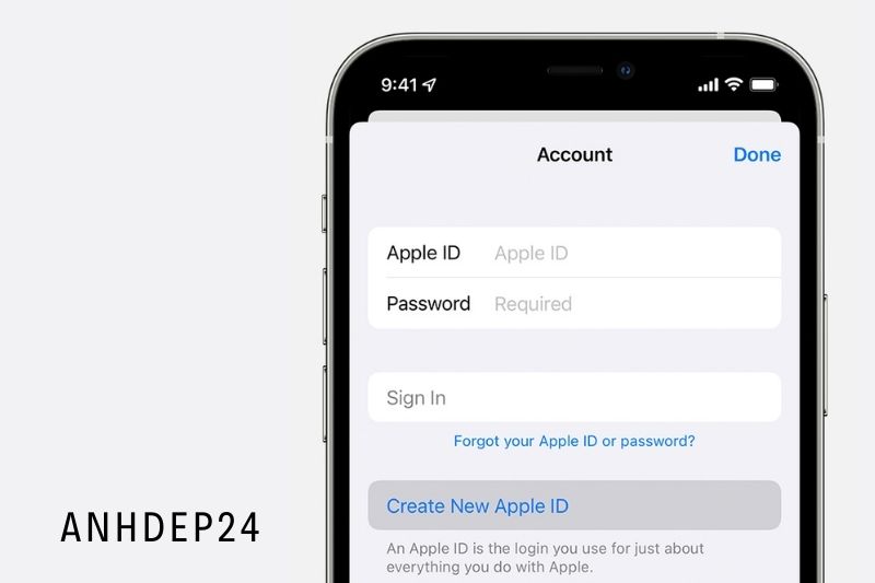 4. Register with your Apple ID password.