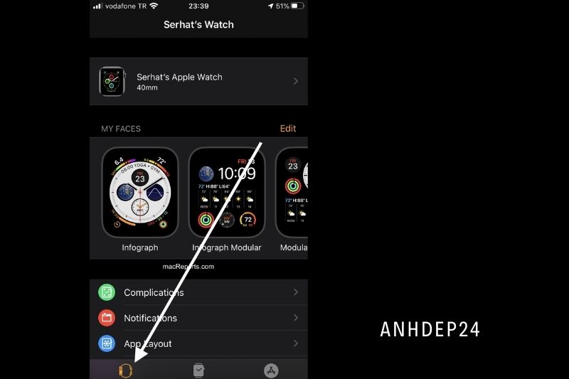 5. Go to the My Watch tab in the Watch app.