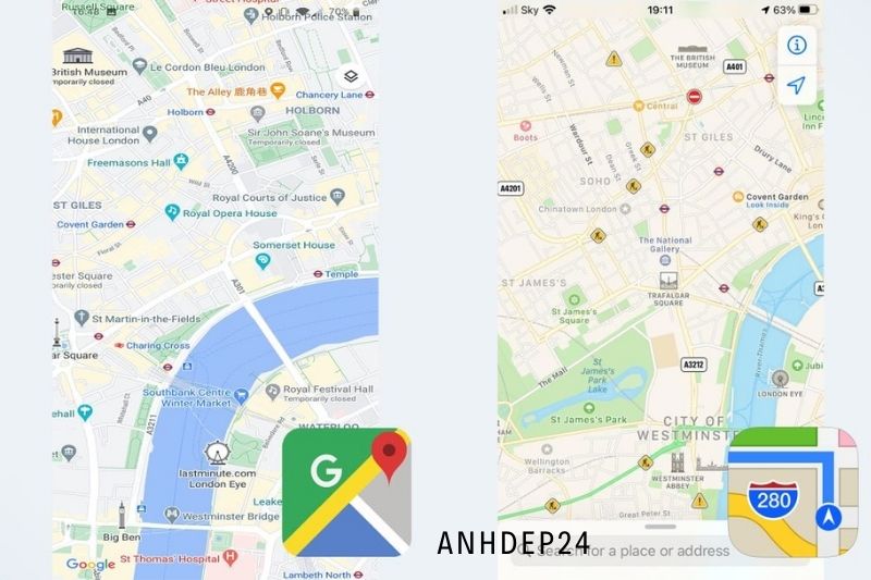 Google Maps vs. Apple Maps The Main Differences